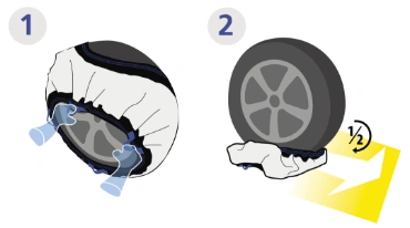MICHELIN EASY GRIP EVOLUTION 18 Schneekette Auto Textilschneekette 2 Stück   Reifen Schneekette Ultraleistungsfähig Einfache Handhabung : :  Auto & Motorrad