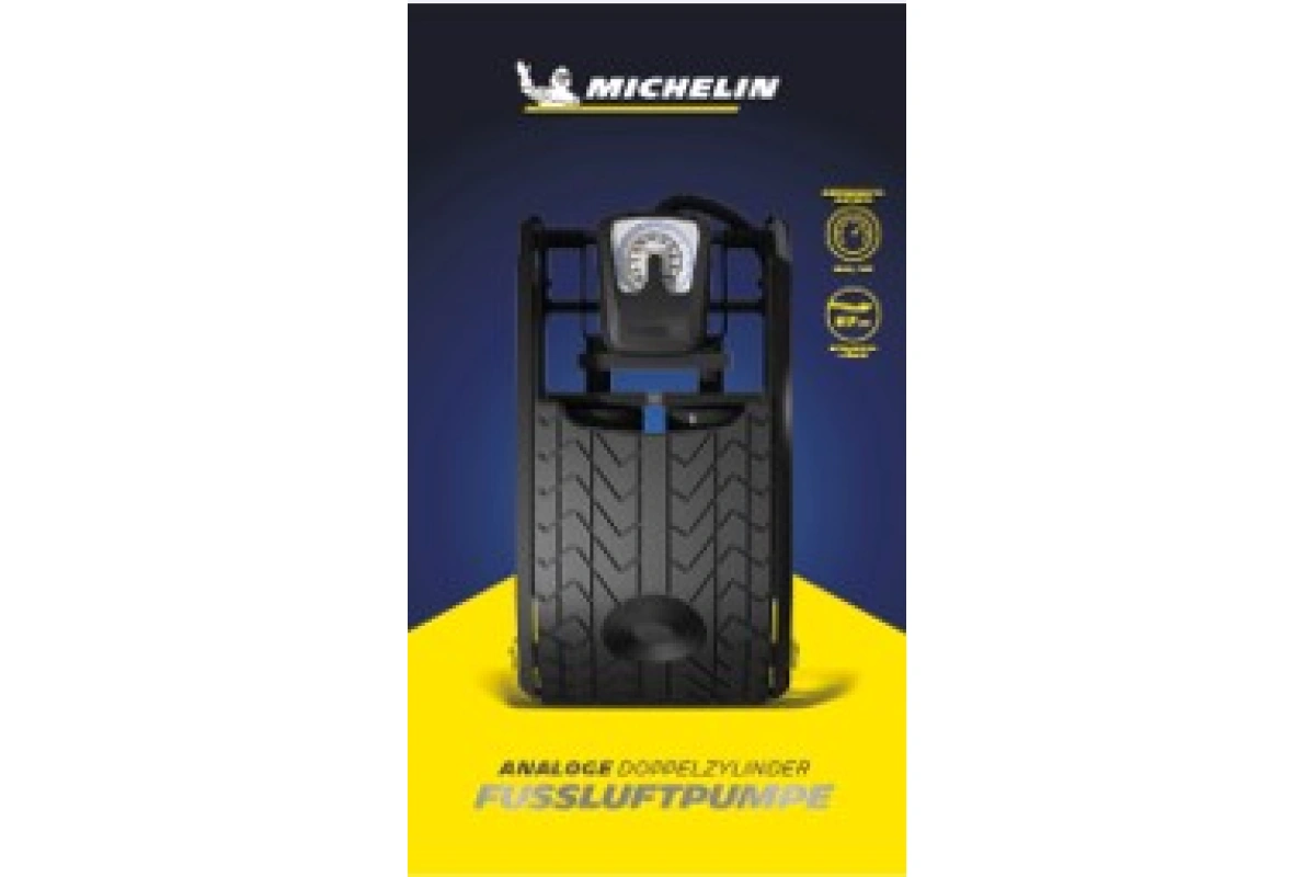 MICHELIN Doppelzylinder Fussluftpumpe